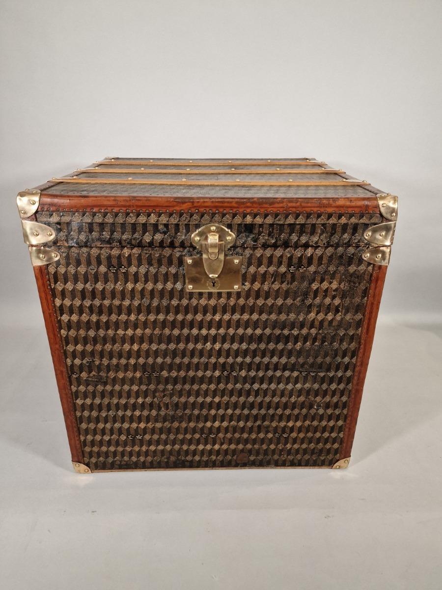 LOUIS VUITTON Damier 1895 Trunk Mini Malle Chapeaux Box W/Case