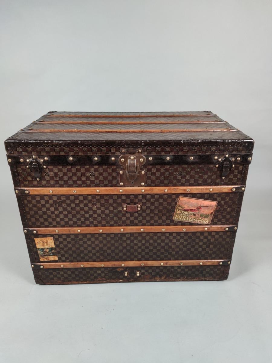 Louis Vuitton Damier trunk - Des Voyages - Recent Added Items - European  ANTIQUES & DECORATIVE